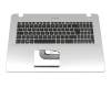 Asus VivoBook Pro 17 N705UD Original Tastatur inkl. Topcase DE (deutsch) schwarz/silber mit Backlight