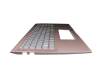 Asus VivoBook S15 S532FL Original Tastatur inkl. Topcase DE (deutsch) silber/pink mit Backlight