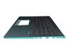 Asus VivoBook S15 X530FA Original Tastatur inkl. Topcase DE (deutsch) schwarz/türkis mit Backlight