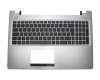 Asus VivoBook S550CA Original Tastatur inkl. Topcase DE (deutsch) schwarz/silber