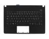 Asus X301A Original Tastatur inkl. Topcase IT (italienisch) schwarz/schwarz