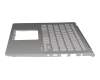 Asus X430FA Original Tastatur inkl. Topcase DE (deutsch) silber/silber mit Backlight