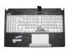 Asus X501U Original Tastatur inkl. Topcase ES (spanisch) schwarz/schwarz