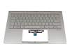 Asus ZenBook 14 UX434FL Original Tastatur inkl. Topcase DE (deutsch) silber/silber mit Backlight