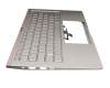 Asus ZenBook 14 UX434FLC Original Tastatur inkl. Topcase DE (deutsch) silber/silber mit Backlight