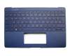Asus ZenBook 3 UX390UA Original Tastatur inkl. Topcase DE (deutsch) blau mit Backlight