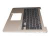 Asus ZenBook F411UA Original Tastatur inkl. Topcase DE (deutsch) schwarz/champagner mit Backlight