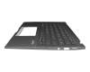Asus ZenBook Flip 14 UX463FA Original Tastatur inkl. Topcase DE (deutsch) grau/grau mit Backlight (Gun Metal Grey)