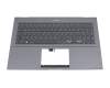 Asus ZenBook Pro 15 UX535LH Original Tastatur inkl. Topcase DE (deutsch) grau/grau mit Backlight