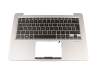 Asus ZenBook UX330CA Original Tastatur inkl. Topcase DE (deutsch) schwarz/silber mit Backlight