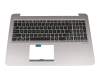 Asus ZenBook UX510UW Original Tastatur inkl. Topcase US (englisch) schwarz/grau mit Backlight