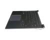 BA59-03767C Original Samsung Tastatur inkl. Topcase DE (deutsch) schwarz/schwarz mit Backlight