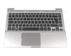 BA75-03982C Original Samsung Tastatur inkl. Topcase DE (deutsch) schwarz/silber mit Backlight