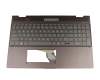 BGXHU3A5WBB0GH Original HP Tastatur inkl. Topcase DE (deutsch) anthrazit/grau mit Backlight