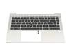 BKFMF045WIN0MX Original HP Tastatur inkl. Topcase DE (deutsch) schwarz/silber mit Backlight