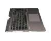 CP660835-01 Original Fujitsu Tastatur inkl. Topcase DE (deutsch) schwarz/silber mit Backlight