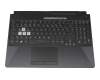 DQ60AUP6Y06 Original Asus Tastatur inkl. Topcase DE (deutsch) schwarz/transparent/schwarz mit Backlight
