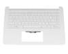 HP 14-bp000 Original Tastatur inkl. Topcase DE (deutsch) weiß/weiß