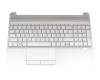 HP 15-dw1000 Original Tastatur inkl. Topcase DE (deutsch) silber/silber