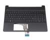 HP 15-f200 Original Tastatur inkl. Topcase DE (deutsch) schwarz/schwarz
