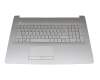 HP 17-by4000 Original Tastatur inkl. Topcase FR (französisch) silber/silber (DVD) (PTP)
