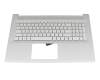 HP 17-cn0000 Original Tastatur inkl. Topcase DE (deutsch) silber/silber mit Backlight
