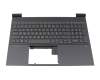 HP 17-cp0000 Original Tastatur inkl. Topcase FR (französisch) silber/schwarz mit Backlight