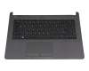 HP 240 G6 Original Tastatur inkl. Topcase DE (deutsch) schwarz/grau