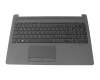 HP 250 G7 Original Tastatur inkl. Topcase CH (schweiz) schwarz/schwarz