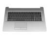 HP 470 G7 Original Tastatur inkl. Topcase DE (deutsch) schwarz/silber mit Backlight ohne ODD
