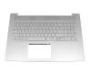 HP Envy 17-cg1000 Original Tastatur inkl. Topcase DE (deutsch) silber/silber mit Backlight