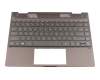 HP Envy x360 13-ag0000 Original Tastatur inkl. Topcase DE (deutsch) schwarz/grau mit Backlight