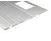 HP Envy x360 15-dr1300 Original Tastatur inkl. Topcase DE (deutsch) silber/silber mit Backlight (DIS)