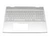 HP Envy x360 15-dr1900 Original Tastatur inkl. Topcase DE (deutsch) silber/silber mit Backlight (DIS)