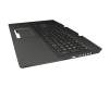 HP Omen 17-cb0000 Original Tastatur inkl. Topcase DE (deutsch) schwarz/schwarz mit Backlight