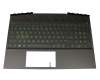 HP Pavilion Gaming 15-dk1000 Original Tastatur inkl. Topcase DE (deutsch) schwarz/schwarz mit Backlight