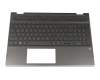 HP Pavilion x360 15-cr0400 Tastatur inkl. Topcase DE (deutsch) schwarz/schwarz mit Backlight