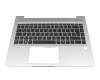 HP ProBook 440 G6 Original Tastatur inkl. Topcase DE (deutsch) schwarz/silber mit Backlight