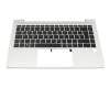 HP ProBook 445 G8 Tastatur inkl. Topcase DE (deutsch) schwarz/silber mit Backlight