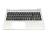 HP ProBook 455 G9 Original Tastatur inkl. Topcase DE (deutsch) schwarz/silber mit Backlight