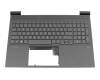 HP Victus 16-e1000 Original Tastatur inkl. Topcase DE (deutsch) schwarz/schwarz mit Backlight (RTX-Grafikkarte)