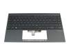 HQ21019140007 Original Asus Tastatur inkl. Topcase DE (deutsch) dunkelgrau/grau mit Backlight