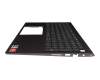 JVYYX Original Dell Tastatur inkl. Topcase DE (deutsch) schwarz/grau mit Backlight
