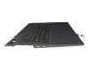 JWINJ Original Lenovo Tastatur inkl. Topcase US (englisch) schwarz/blau mit Backlight