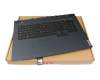 JWINJ Original Lenovo Tastatur inkl. Topcase US (englisch) schwarz/blau mit Backlight
