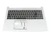 JYCZFBC Original Acer Tastatur inkl. Topcase DE (deutsch) schwarz/silber