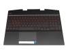 L57324-041 Original HP Tastatur inkl. Topcase DE (deutsch) schwarz/schwarz mit Backlight