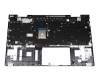 L93226-041 Original HP Tastatur inkl. Topcase DE (deutsch) silber/silber mit Backlight (UMA)