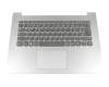 LCM16H56D0-686 Original Chicony Tastatur inkl. Topcase DE (deutsch) grau/silber