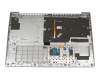 LCM16K36D0J686 Lenovo Tastatur inkl. Topcase DE (deutsch) grau/silber mit Backlight (Platinum Grey)